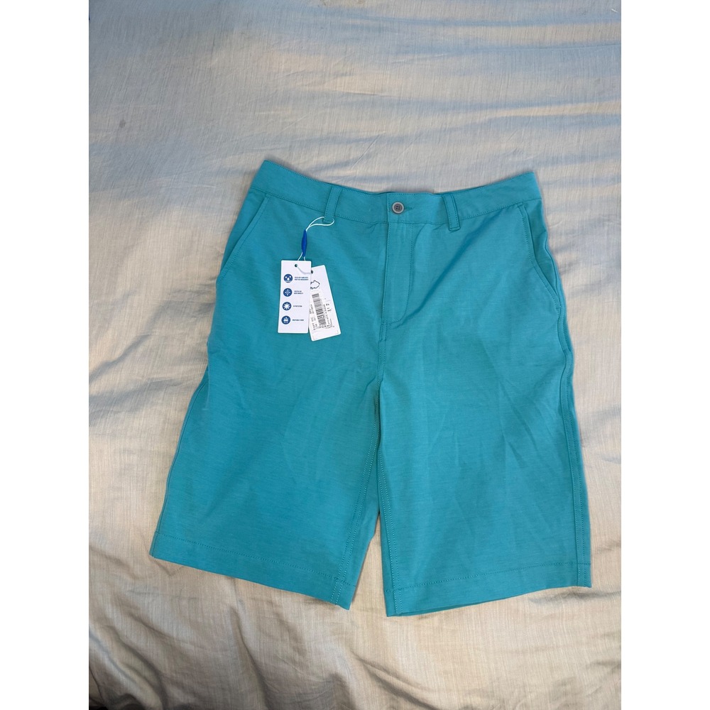 Southern Tide Boys Performance Shorts Teal Blue Size 16 NWT Moisture Wicking